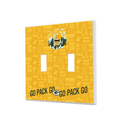 Green Bay Packers Hidden-Screw Light Switch Plate Deco