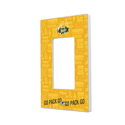 Green Bay Packers Hidden-Screw Light Switch Plate Deco