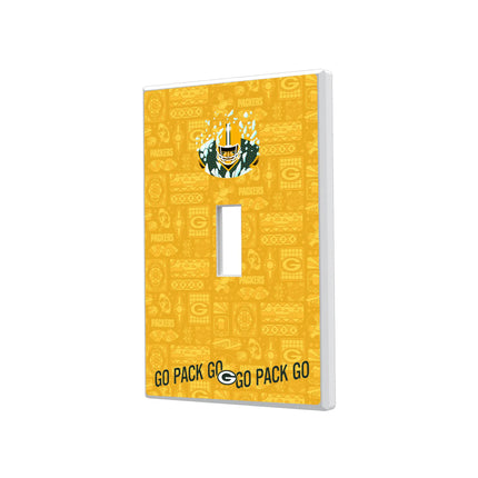 Green Bay Packers Hidden-Screw Light Switch Plate Deco