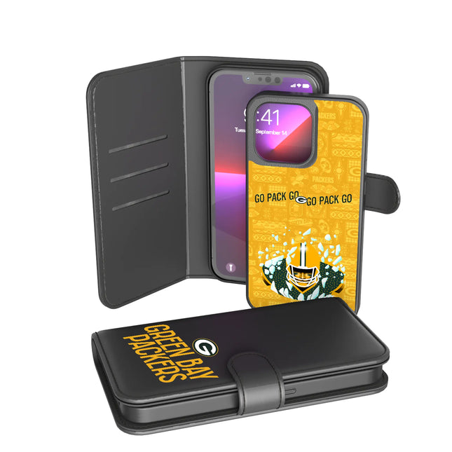 Green Bay Packers Wallet Phone Case Deco for iPhone