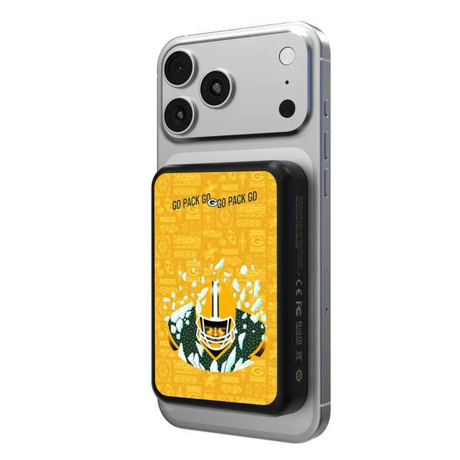 Green Bay Packers Wireless Mag Power Bank Deco