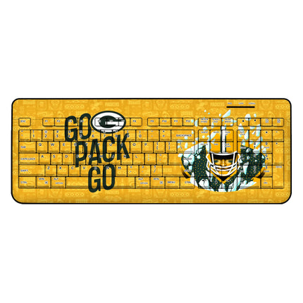 Green Bay Packers Wireless USB Keyboard Deco