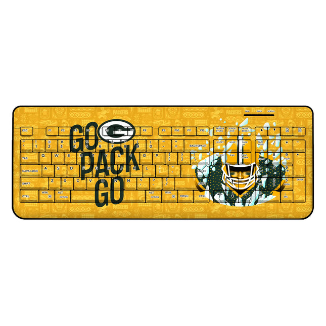 Green Bay Packers Wireless USB Keyboard Deco