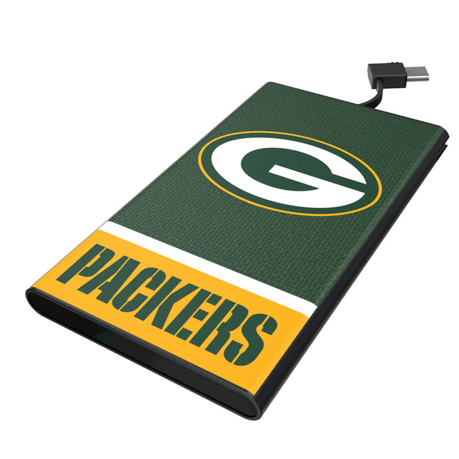 Green Bay Packers 5000mAh Flat Powerbank Endzone