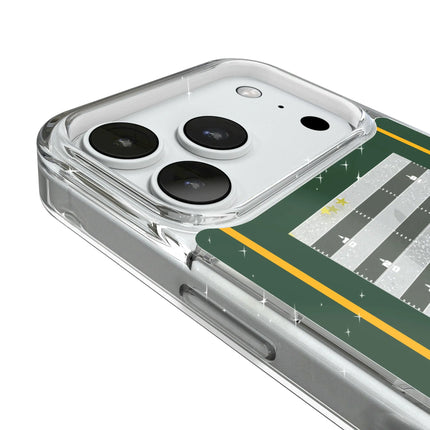 Green Bay Packers Field Glitter Phone Case for Apple iPhone