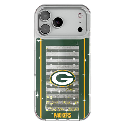 Green Bay Packers Field Glitter Phone Case for Apple iPhone