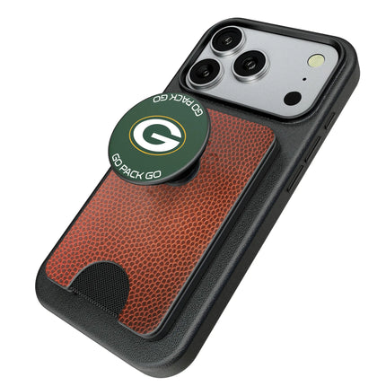 Green Bay Packers Football PopSockets MagSafe-Compatible PopWallet+