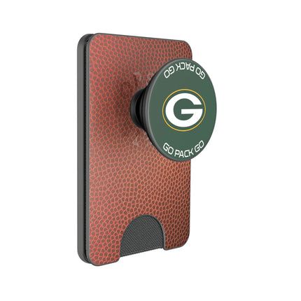 Green Bay Packers Football PopSockets MagSafe-Compatible PopWallet+