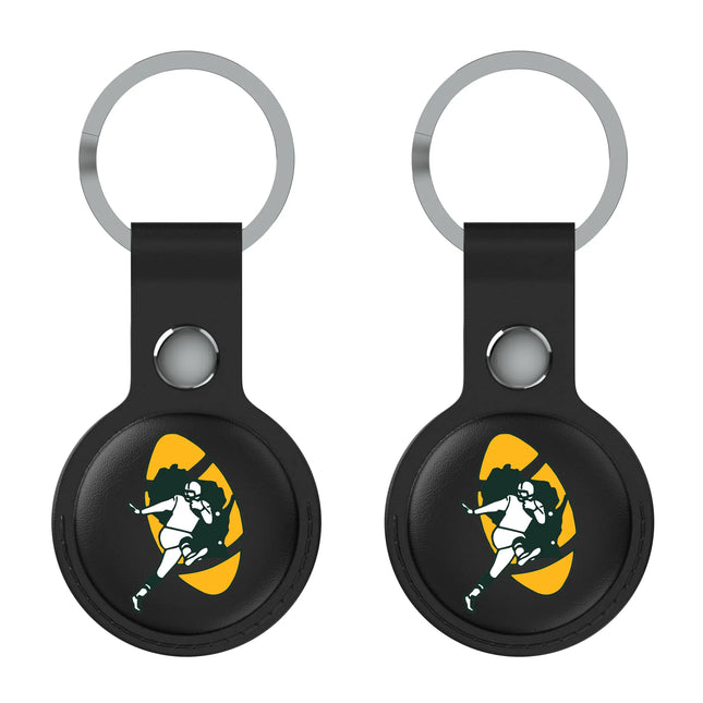 Packers Black Airtag Holder 2-Pack Historic Insignia