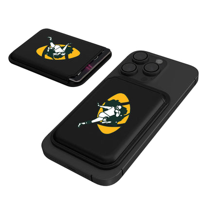 Packers Black Magnetic Credit Card Wallet Historic Insignia
