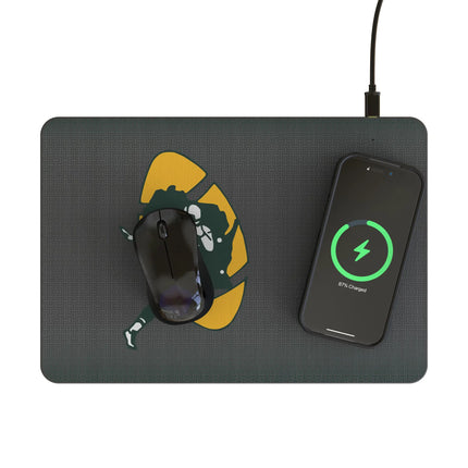 Packers 15W Wireless Charger & Mouse Pad Historic Linen