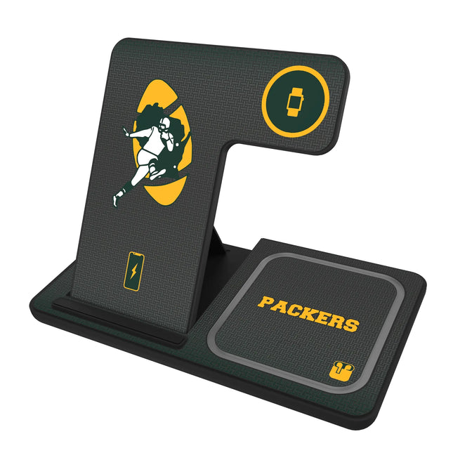 Green Bay Packers 3 in 1 Charging Station Historic Linen
