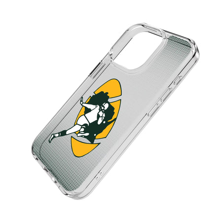 Green Bay Packers Clear Phone Case Historic Linen for iPhone