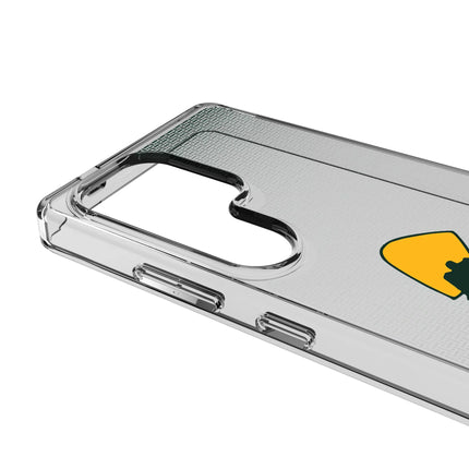 Green Bay Packers Clear Phone Case Historic Linen for Galaxy