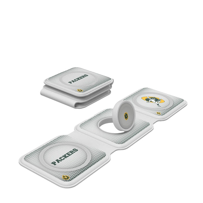 Green Bay Packers Foldable 3 in 1 Charger Historic Linen