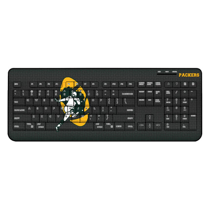 Green Bay Packers Wireless USB Keyboard Historic Linen