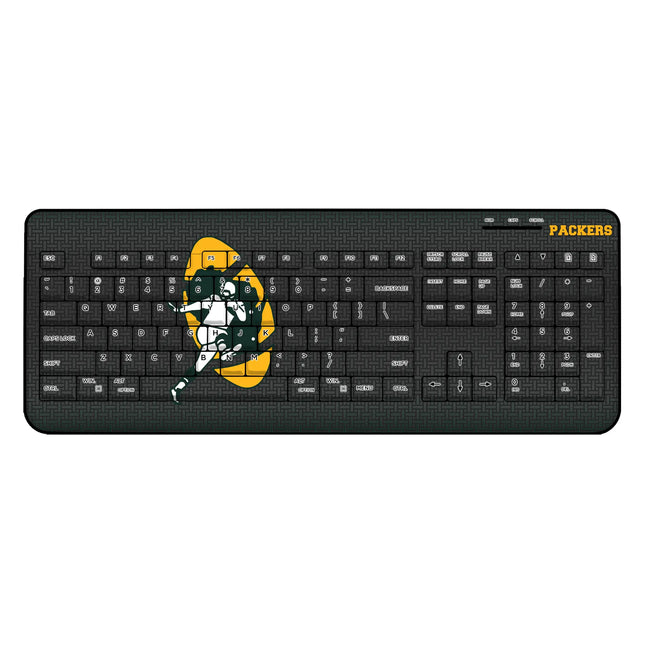 Green Bay Packers Wireless USB Keyboard Historic Linen