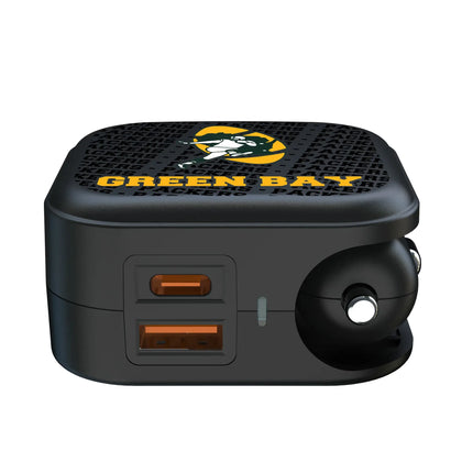 Green Bay Packers 2 in 1 USB A/C Charger Historic Text