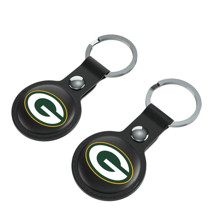 Green Bay Packers Black Airtag Holder 2-Pack Insignia