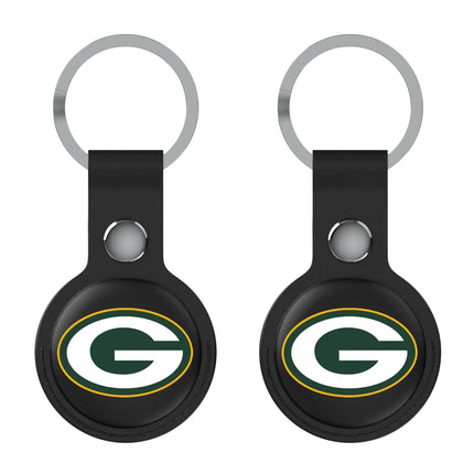 Green Bay Packers Black Airtag Holder 2-Pack Insignia