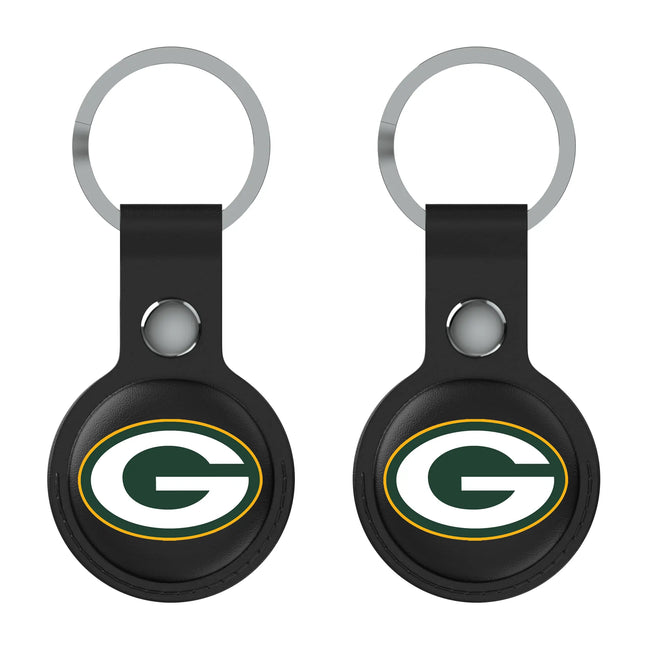 Green Bay Packers Black Airtag Holder 2-Pack Insignia