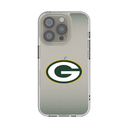 Green Bay Packers Clear Phone Case Linen for iPhone