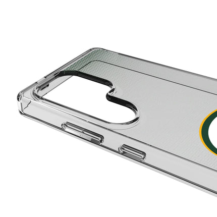 Green Bay Packers Clear Phone Case Linen for Samsung Galaxy