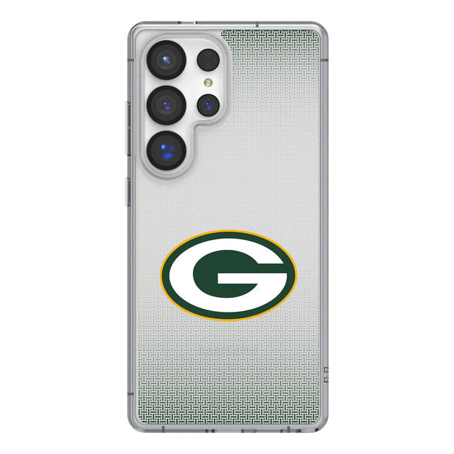 Green Bay Packers Clear Phone Case Linen for Samsung Galaxy
