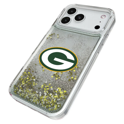 Green Bay Packers Linen Glitter Phone Case for Apple iPhone
