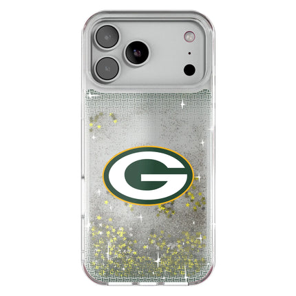 Green Bay Packers Linen Glitter Phone Case for Apple iPhone