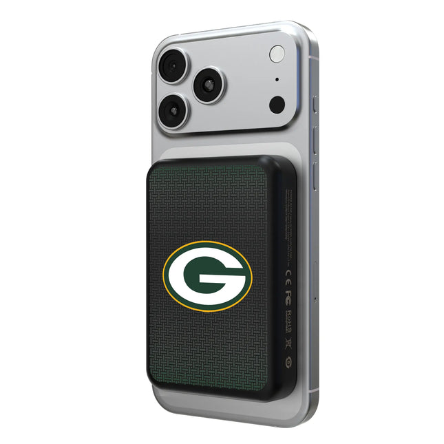 Green Bay Packers Linen Wireless Mag Power Bank