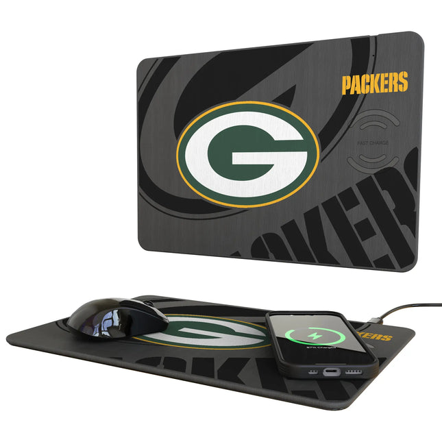 Green Bay Packers 15W Wireless Charger & Mouse Pad Monocolor