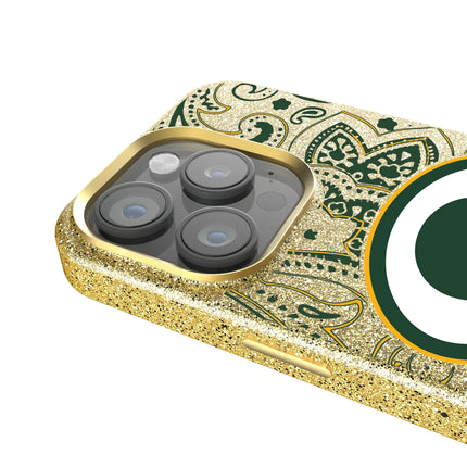 Green Bay Packers Bling Phone Case Paisley for iPhone