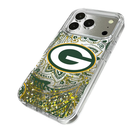 Green Bay Packers Glitter Phone Case Paisley for iPhone