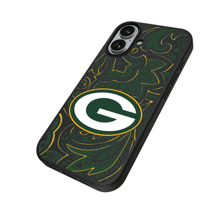 Green Bay Packers Paisley MagSafe Compatible Phone Case for Apple iPhone