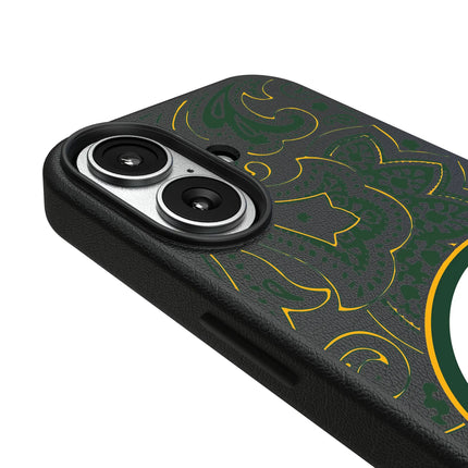 Green Bay Packers Paisley MagSafe Compatible Phone Case for Apple iPhone