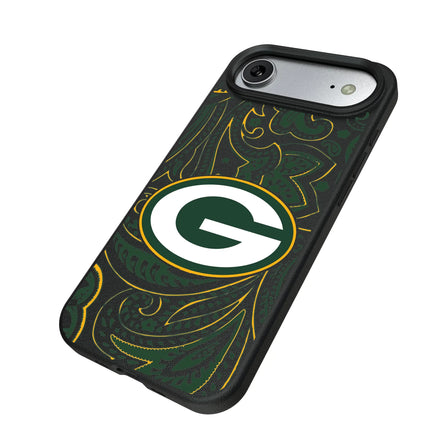 Green Bay Packers Paisley MagSafe Compatible Phone Case for Apple iPhone
