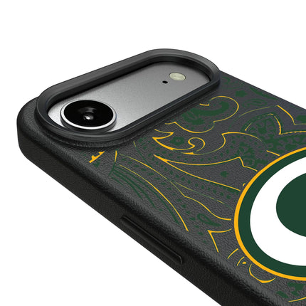Green Bay Packers Paisley MagSafe Compatible Phone Case for Apple iPhone