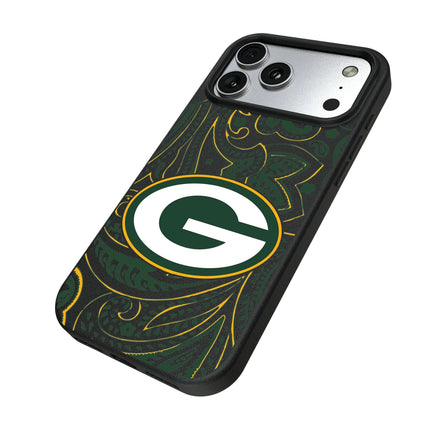 Green Bay Packers Paisley MagSafe Compatible Phone Case for Apple iPhone