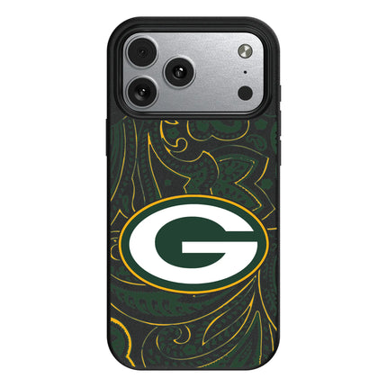Green Bay Packers Paisley MagSafe Compatible Phone Case for Apple iPhone