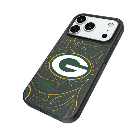 Green Bay Packers Paisley MagSafe Compatible Phone Case for Apple iPhone