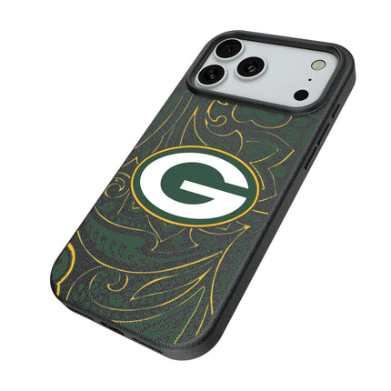 Green Bay Packers Paisley MagSafe Compatible Phone Case for Apple iPhone