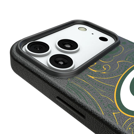 Green Bay Packers Paisley MagSafe Compatible Phone Case for Apple iPhone