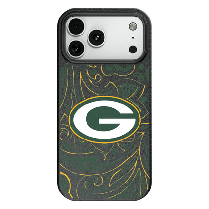 Green Bay Packers Paisley MagSafe Compatible Phone Case for Apple iPhone