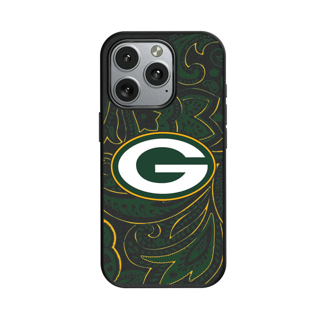Green Bay Packers MagSafe Phone Case Paisley for iPhone