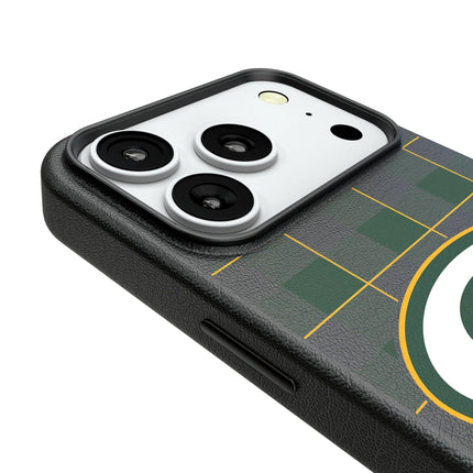Green Bay Packers Plaid MagSafe Compatible Phone Case for Apple iPhone