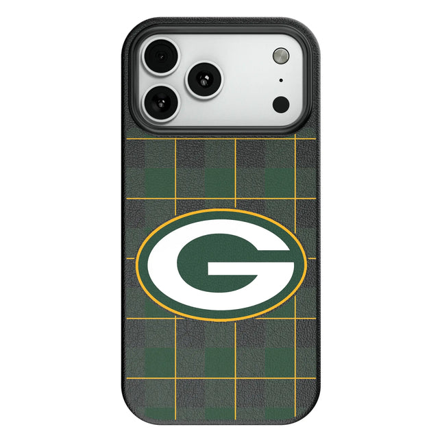 Green Bay Packers Plaid MagSafe Compatible Phone Case for Apple iPhone