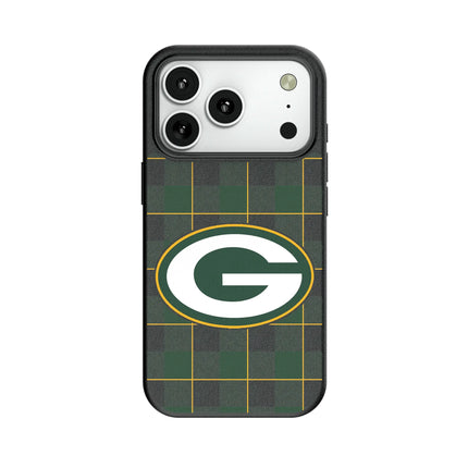 Green Bay Packers Plaid MagSafe Compatible Phone Case for Apple iPhone