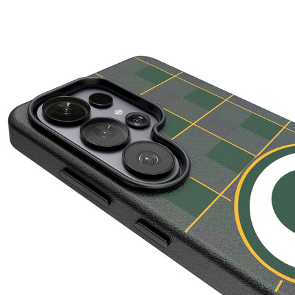 Green Bay Packers MagSafe Phone Case Plaid for Galaxy
