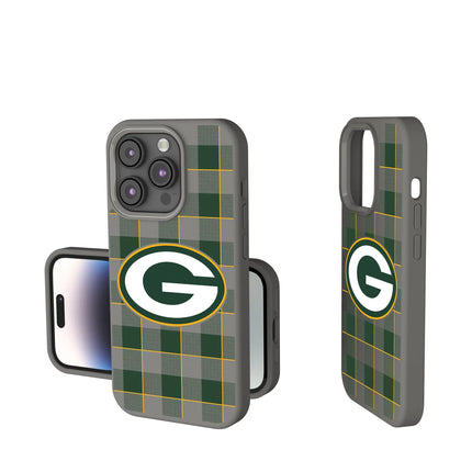 Green Bay Packers Soft Touch Phone Case Plaid for iPhone